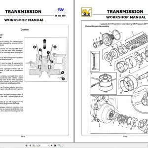 Hidromek Transmission Workshop Manual PDF