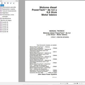 John Deere PowerTeach 4.5L 6.8L Technical Manual CTM107 2008 ES
