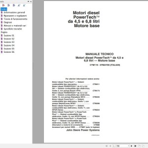 John Deere PowerTeach 4.5L 6.8L Technical Manual CTM116 2008 IT
