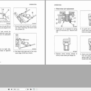 Mitsubishi MG330 Operation Maintenance Manual 99170-33130