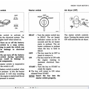 Mitsubishi MG530 Operation Maintenance Manual 99160-40140