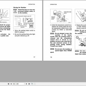 Mitsubishi MG730 Operation Maintenance Manual 99160-90130