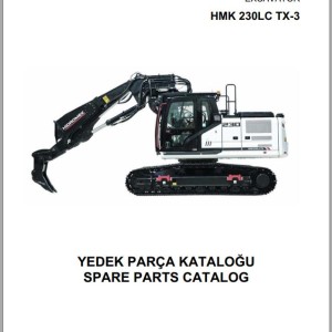 Hidromek HMK 230LC TX-3 Spare Parts Catalog H34732B300TX