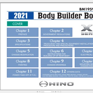 HINO Truck 2001-2021 ML M XL Series Workshop Manual PDF