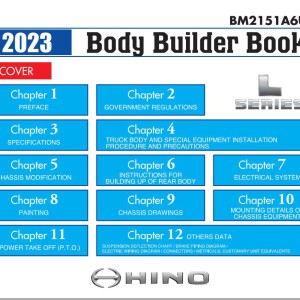 HINO Truck 2022 Workshop Manual, Repair Manual, Body Builder Book