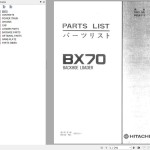 Hitachi BX70 BX70D Parts List