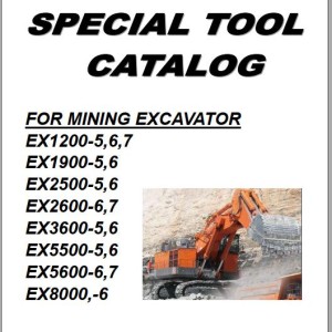 Hitachi EX1200-5 To EX8000-6 Specical Tool Catalog For Mining Excavator STCA-ME-18-1