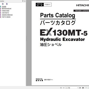 Hitachi EX130MT-5 Parts Catalog P1EM-1-1