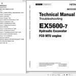 Hitachi EX5600-7 FCO MTU Engine Technical Manual Troubleshooting TTKGD90-EN-01