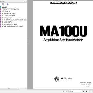 Hitachi MA100U Operator's Manual EM530-1-3
