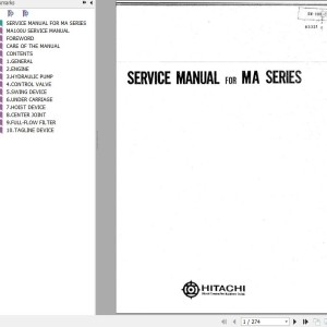 Hitachi MA100U Service Manual KM-000-CA
