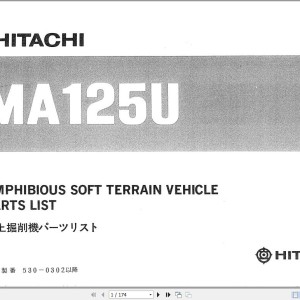 Hitachi MA125U Parts Catalog