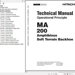 Hitachi MA200 Technical Manual Operational Principle TO626-E-00