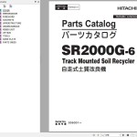 Hitachi SR2000G-6 Track Mounted Soil Recycler Parts Catalog