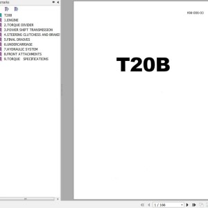 Hitachi T20B Service Manual KM-006-00