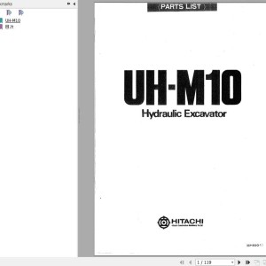 Hitachi UH-M10 Parts Catalog EP800-1