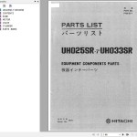 Hitachi UH025SR-7 UH033SR Parts Catalog