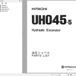 Hitachi UH04-5 UH04M-5 UH045-5 Parts List