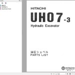 Hitachi UH07-3 Parts Catalog
