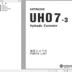 Hitachi UH07-3 Parts Catalog
