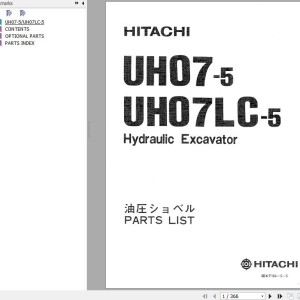 Hitachi UH07-5 UH07LC-5 Parts List P164-5-5