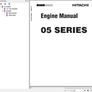 Hitachi VR308 VR408 KOBUTA 05 Series Engine Manual KM-05-E-00