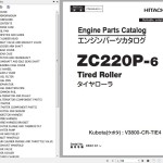 Hitachi ZC220P-6 KOBUTA V3800-CR-TIE4 Engine Parts Catalog PTACA0-EG1-1