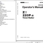 Hitachi ZC220P-6 Tired Roller Operator’s Manual ENMTAC-1-3