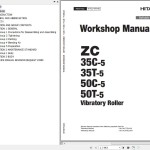 Hitachi ZC35C-5 ZC35T-5 ZC50C-5 ZC50T-5 Vibratory Roller Workshop Manual WTCJ-EN-00