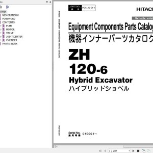 Hitachi ZH120-6 Parts Catalog