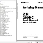 Hitachi ZR260HC Track Mounted Wood Grinder Workshop Manual W8HT-E-00