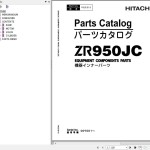 Hitachi ZR950JC Track Mounted Crusher Parts Catalog