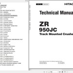 Hitachi ZR950JC Track Mounted Crusher Technical Manual T6LE-E-00