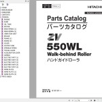 Hitachi ZV550WL Walk-behind Roller Parts Catalog