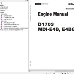 KOBUTA D1703-MDI-E4B D1703-E4G Engine Manual ENBB-EN-00