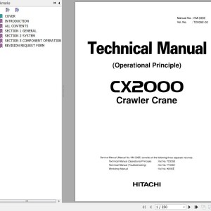 Hiatchi CX2000 Technical Manual Operational Principle KM-335E