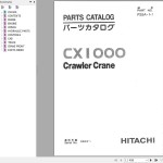 Hitachi CX1000 CX1100 Parts Catalog