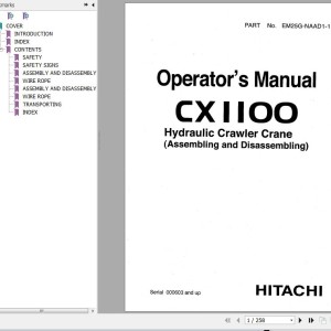 Hitachi CX1100 Operators Manual