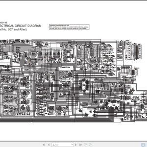 Hitachi CX1100 CX1100-C Electrical & Hydraulic Circuit Diagram