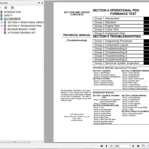 Hitachi CX1100-C Technical Manual Troubleshooting