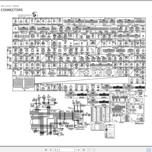 Hitachi CX200 Electrical & Hydraulic Circuit Diagram