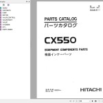 Hitachi CX550 Parts Catalog