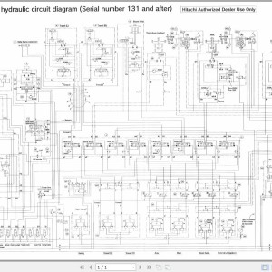 Hitachi CX700 Electrical & Hydraulic Circuit Diagram