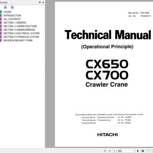 Hitachi CX650 CX700 Technical Manual Operational Principle KM-326E