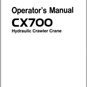 Hitachi CX700 Operators Manual