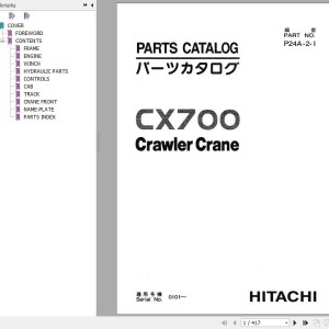 Hitachi CX700 Parts Catalog