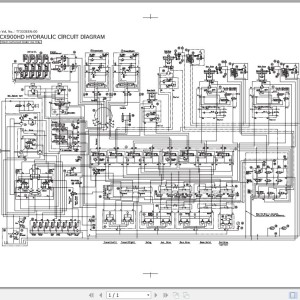 Hitachi CX900 CX900HD Electrical & Hydraulic Circuit Diagram