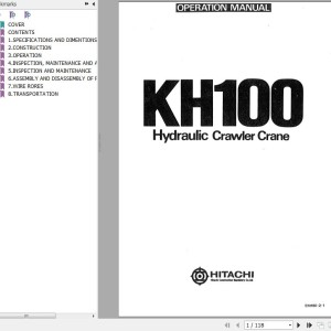 Hitachi KH100 Operators Manual EM180-2-1