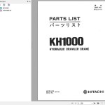Hitachi KH1000 Parts List EP257-1-1
