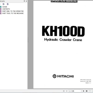 Hitachi KH100D Operators Manual EM223-1-1